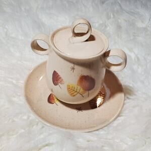 Vernon's Sherwood Sugar Bowl & Saucer Set